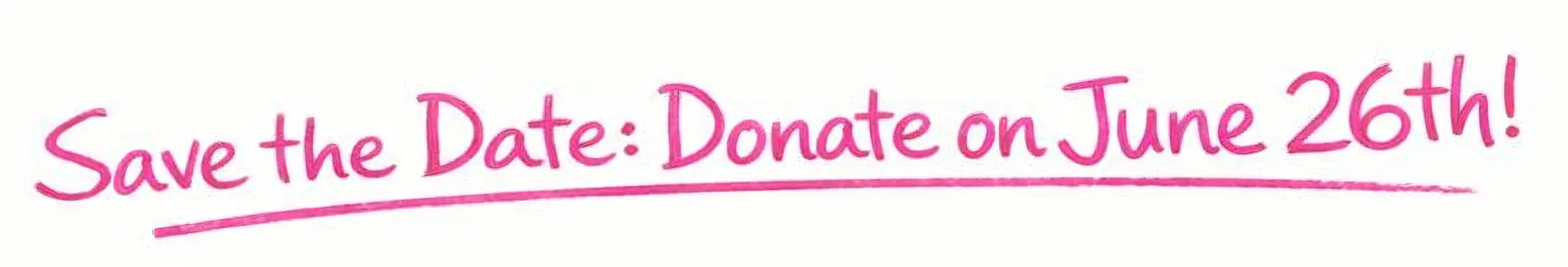 Save the Date - June 26